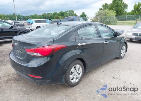 2016 Hyundai Elantra Se from USA, damaged, VIN 5NPDH4AE6GH680611